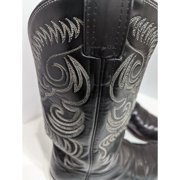 Olathe Vtge Western Boots 10B.Made Olathe Kansas USA Cats Paw Heel Can Be Unisex - Picture 6 of 16